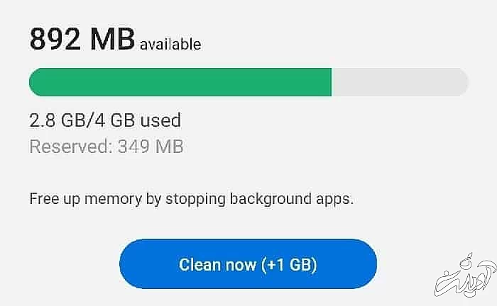 پر شدن حافظه رام گوشی دلیلی بر هنگ کردن گوشی حافظه رام گوشی